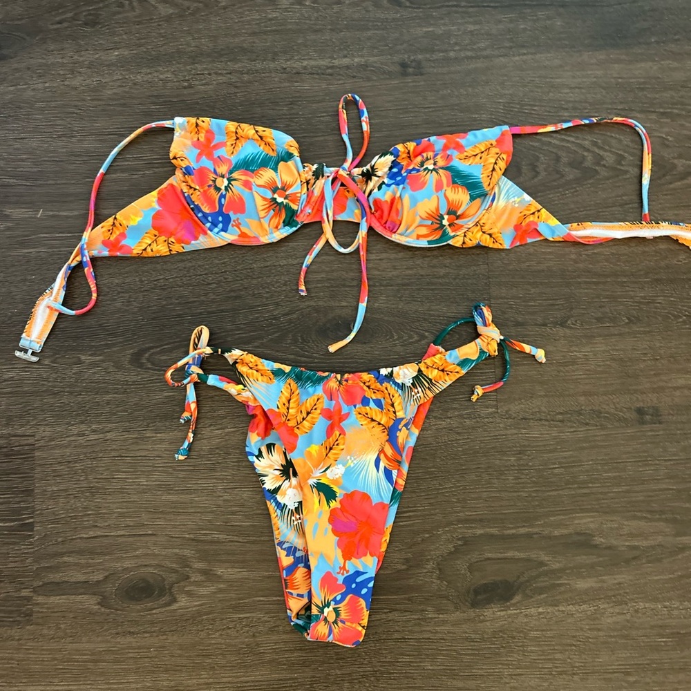 Vibrant Floral Bikini Set